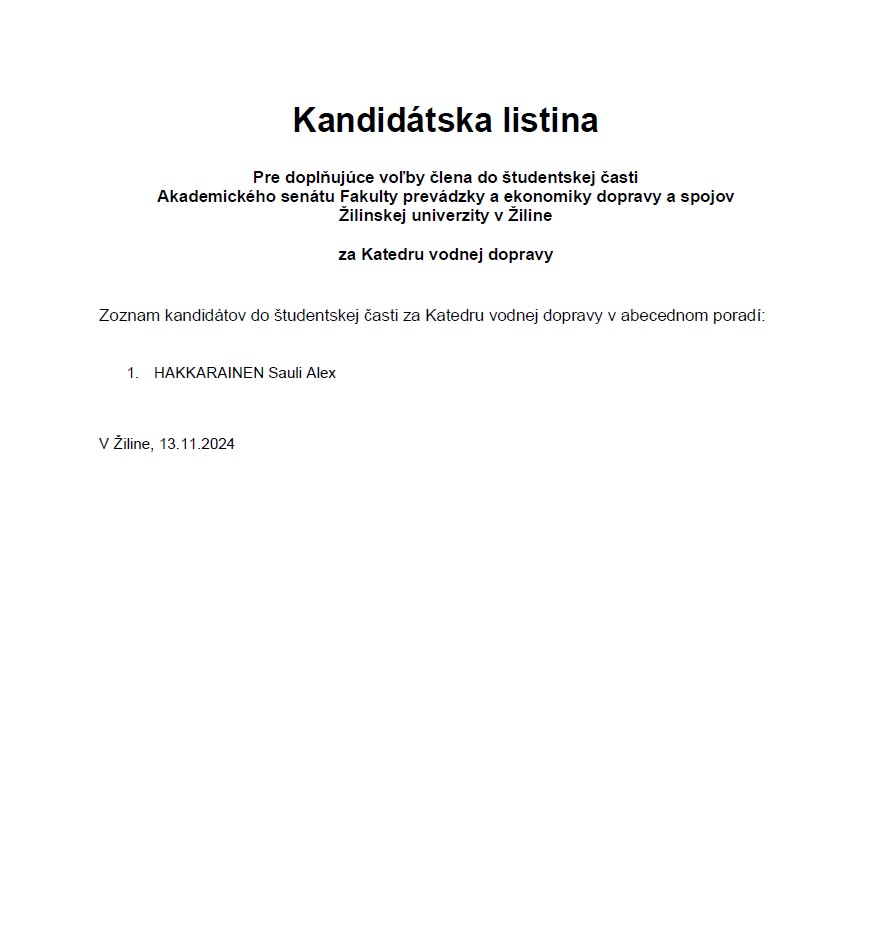 kandidátka